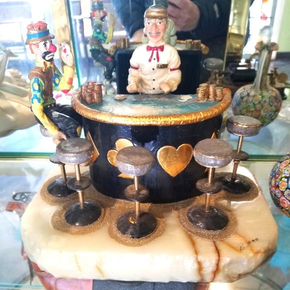 Ron Lee Limited Edition Casino Blackjack Dealer Sculpture - Picture 1 of 12